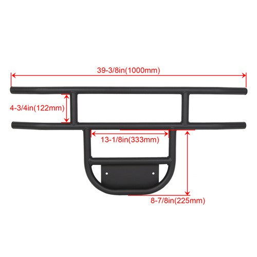 Black Steel Front Bumper Brush Guard for Club Car Golf Cart DS Models 1981 Up