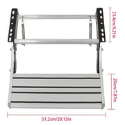 DURAFORCE RV Camper Platform Step Stair Anti-Slip Aluminum 1 Step Pull Out Retractable New