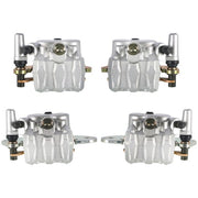 DURAFORCE Front & Rear Brake Calipers Set For 2008-2013 Yamaha Rhino 700 YXR700 With Pads