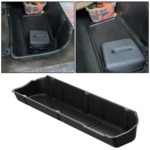 DURAFORCE Underseat Storage Box Black For 09-14 Ford F150 Super Crew Cab Without Subwoofer
