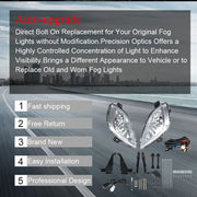 DURAFORCE Front Bumper Fog Lights Lamps+Wiring+Switch For 2011-2013 Hyundai Elantra Clear