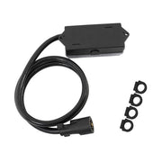 DURAFORCE 7 Way Plug Inline Pre-Wired Trailer BLACK Cord w/Junction Box 6 Ft Wiring Cable