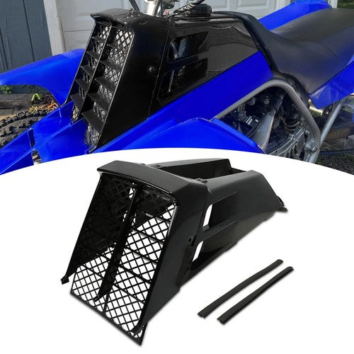 DURAFORCE Gas Tank Side Cover Radiator Cover Grille Black For Yamaha Banshee 350 1987-2006