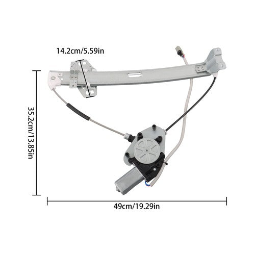 DURAFORCE 751-165 For Acura CL 2003 Window Regulator W/Motor Front Right Passenger Side
