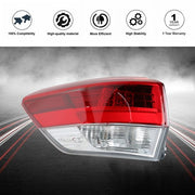 DURAFORCE Driver/LH Side For 2017-2019 Toyota Highlande Outer Brake Lamp Tail Light Rear