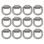DURAFORCE 1/2 Inch Heavy Duty Weld-On Forged D Ring Fracture Strength 12,000lbs (12 Pack)