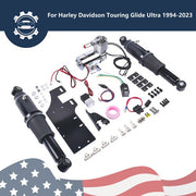 DURAFORCE Rear Air Ride Suspension Set For Harley Touring Road King Street Glide 1994-2023