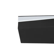 DURAFORCE Black & Chrome Rear Left Lower Door Molding Trim For 2015-2022 Nissan Murano