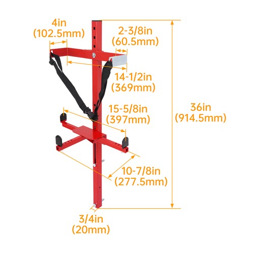 Universal Powder Coated Backpack Sprayer Rack for Open or Enclosed Trailers
