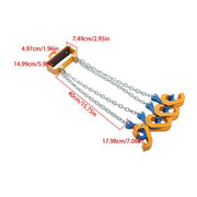 DURAFORCE Chain Drum Lifter 4400 lbs Loading Capacity for 55 Gallon Drums Forklift Hoist