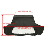 DURAFORCE Fits BMW E30 Convertible Soft Top & Plastic Window 3 series 1986-1993 Blk Vinyl
