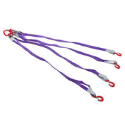 DURAFORCE 6600LBS Capacity 5FT Lifting Slings with G80 4 Legs Grab Hook and Adjuster