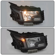 DURAFORCE Headlight Replacement For Nissan Frontier 2022-2023 RH Side Clear Black Halogen