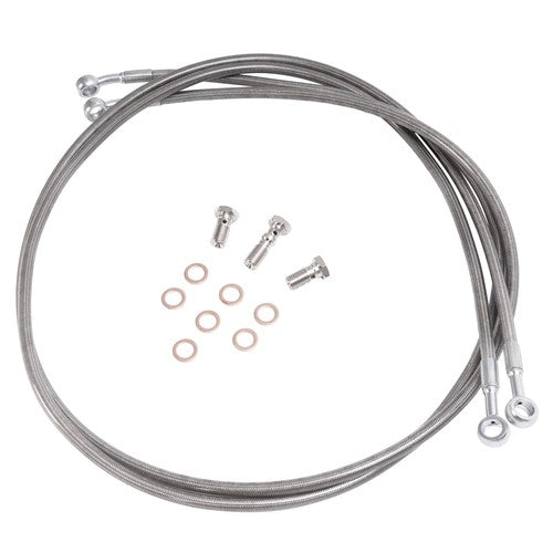 DURAFORCE Brake Lines + 3" For Yamaha Raptor 125/250 Raptor 350 04-13 Warrior 350 87-04