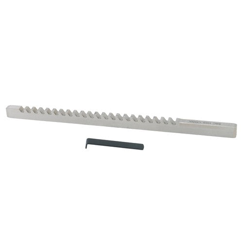 DURAFORCE 3/8" C 3/8" x 11-3/4" HSS Standard Keyway Broach With Shim LOC: 25/46"-2-1/2" US