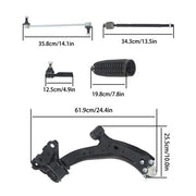 DURAFORCE Steel Control Arm Front Outer Tie Rod Ends Fit For Honda CR-V K620500 2007-2011
