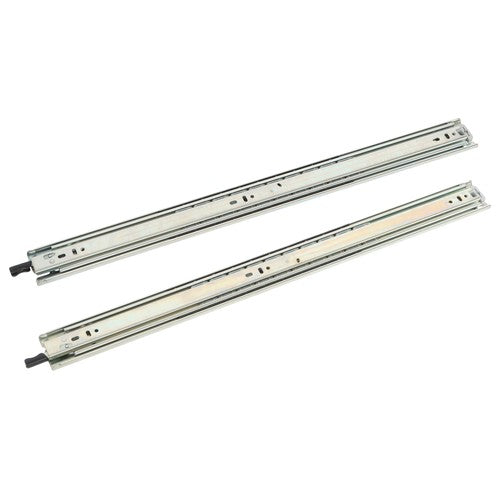 DURAFORCE 1 Pair of 24In Locking Drawer Slides Full Extension & Lock 150 lb Load Capacity