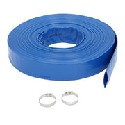 DURAFORCE 1-1/2" x 100FT PVC Irrigation Hose With Two Hose Collets，Super Wear-resistant