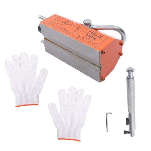 DURAFORCE 2200Lbs/1000kg Neodymium Hoist Magnetic Lifter Lifting Magnet 2 Safety Factor