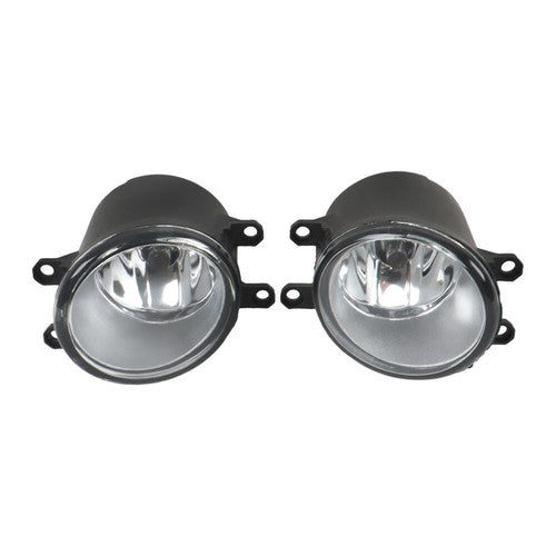 DURAFORCE Headlights Black Fog Lights+Switch Kit For 10-11 Toyota Camry SE Left+Right Side