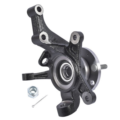 DURAFORCE Front Left Steering Knuckle & Wheel Hub Bearing Assembly for Chevy Aveo Aveo5