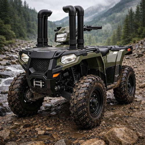 4 Black Snorkel Kits for Polaris Sportsman 400 500 600 700 800 1994 2014