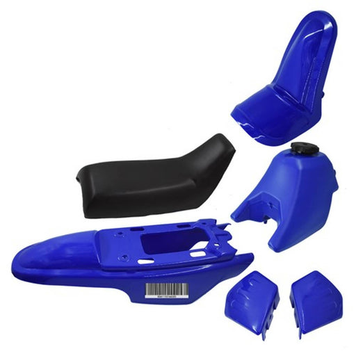 DURAFORCE Blue Plastic Fender Body Cover Seat Gas Tank Kit For Yamaha PW50 New