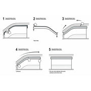 DURAFORCE Fit For 2008-12 Honda Accord Sedan Window Visors Deflector Guard NEW Visor Guard