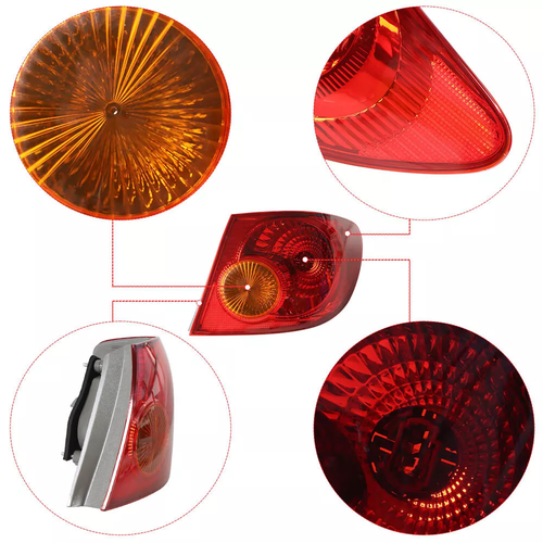 DURAFORCE For 2003-2008 Toyota Corolla Outer Tail Light Tail Lamp RH Passenger Side