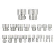 DURAFORCE Nut and Bolt Gauge 23 Metric & 21 Inch 44 Pcs Nut and Bolt Thread Checker in Box