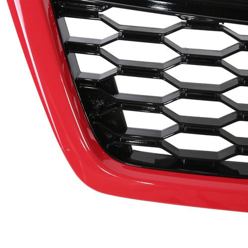 DURAFORCE Fit 2014-2018 Subaru Forester STI-Style ABS Front Grille Bumper Grill w/Red Trim