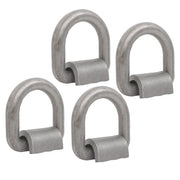 DURAFORCE 4 Pack 3/4" Heavy Duty Weld On Forged D Rings with Welding Clips, 26,500 lbs