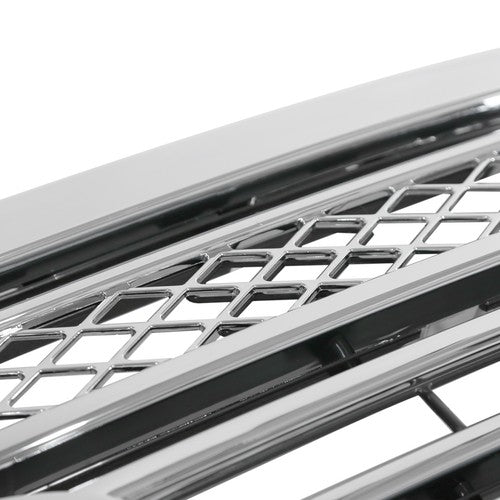 DURAFORCE Front Bumper Upper Grille Chrome For 2009-2014 Ford F150 F-150 Platinum Style