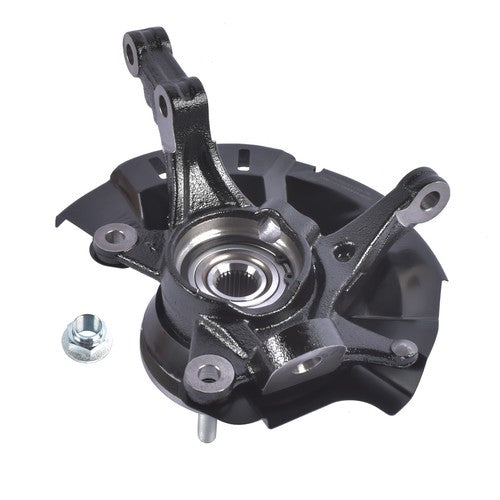 DURAFORCE Front Passenger Side Steering Knuckle Black for Dodge Attitude Hyundai Accent