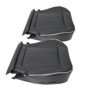 DURAFORCE NEW Black Leather For Hummer H3 2006-2010 Driver&passenger Bottom Seat Cover