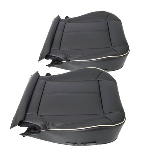 DURAFORCE NEW Black Leather For Hummer H3 2006-2010 Driver&passenger Bottom Seat Cover