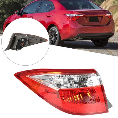 DURAFORCE For 14-16 Toyota Corolla Red Tail Light Signal Lamp Rear Left Driver Side Outer
