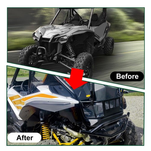 DURAFORCE Bed Enclosure Cargo Tailgate Extender For Honda Talon 1000R 1000X 2019-2024