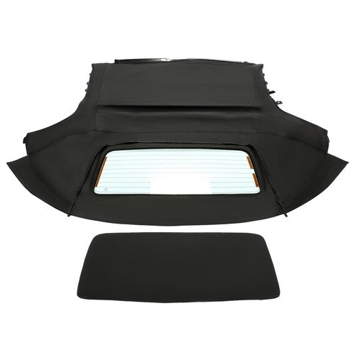 DURAFORCE Fit Toyota Mr2 Spyder 00-07 Convertible Sailcloth Soft Top & Heated Glass Black