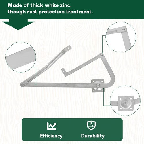 DURAFORCE Pair Attic Ladder Spreader Hinge Arms FOR MFG after 2010 Werner Series 55-2