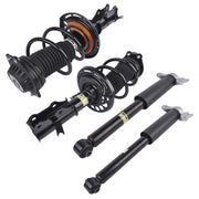 DURAFORCE 2 Front Strut & Spring Assys + 2 Rear Shock Absorbers For Chevy Malibu 2016-2023