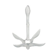 DURAFORCE 1-Pcs White 7.05lb Marine Kayak Anchor Kit Folding Grapnel Boat Anchor with Claw