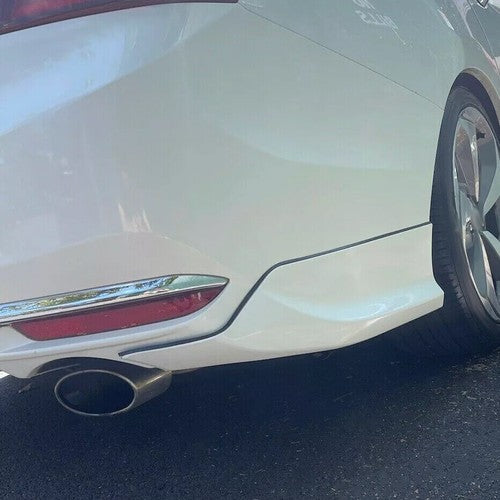 Black Rear Bumper Lip Splitter Spoiler Side Apron for 2016 2017 Honda Accord Sedan