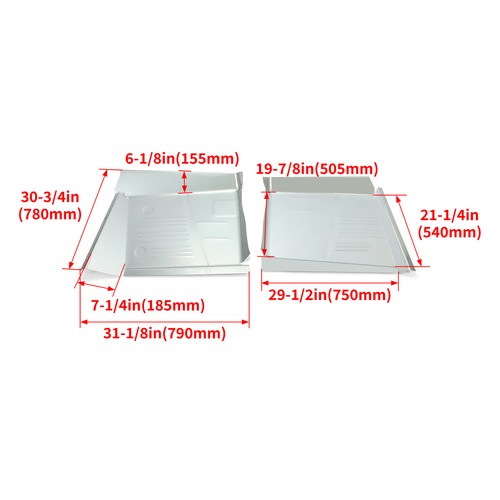 Front Floor Pan Driver Passenger Side for 61 64 Chevrolet Impala Bel Air