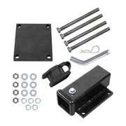 DURAFORCE 4"- 4.5" Square Bolt-on Bumper Hitch Receiver, Adapter with Hardware Durable