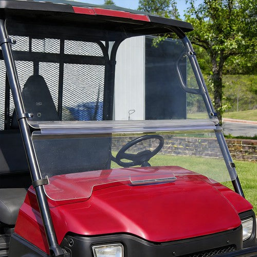 DURAFORCE Front Clear Folding Full Windshield For 2003-2013 Kawasaki Mule 3000 & 3010