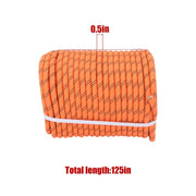 DURAFORCE 5174 Pounds Orange Black1/2 in ×220' 48 Stranded Braided Rope Breaking Strength