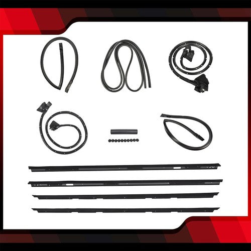 DURAFORCE Fits 83-88 Monte Carlo SS 9pc Roof Rail Window Trunk Seal Weatherstripping Kit