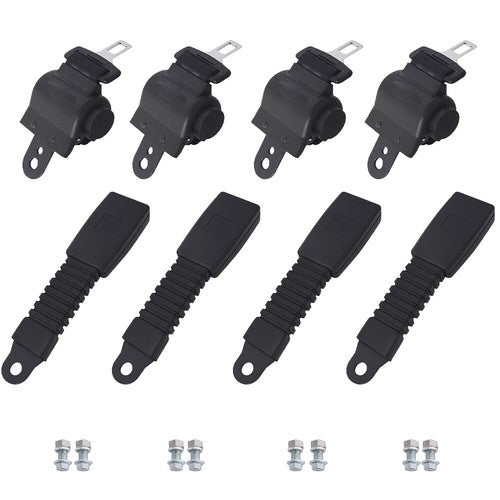 DURAFORCE 4Sets 42" Golf Cart Seat Belts Lap Set Retractable Fits For EZGO/Yamaha/Club Car