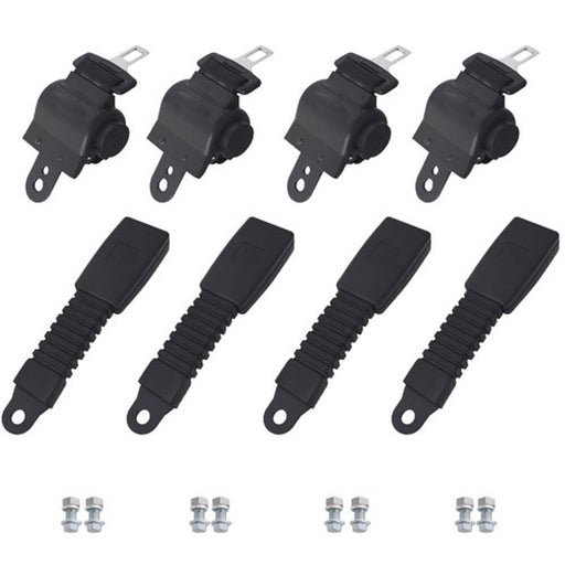 DURAFORCE 4Sets 42" Golf Cart Seat Belts Lap Set Retractable Fits For EZGO/Yamaha/Club Car